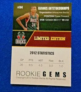 GIANNIS ANTETOKOUNMPO card GIANNIS ANTETOKOUNMPO card