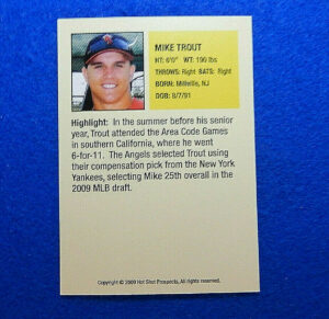 Mike Trout Rookie card