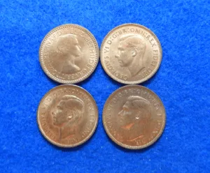 Great Britain Farthing Coin Lot Great Britain Farthing Coin Lot