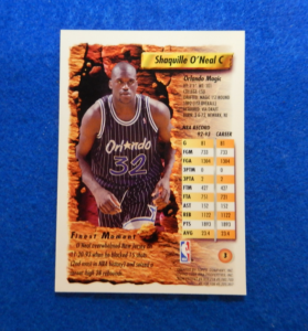 Shaquille O'Neal Topps Finest Basketball Card