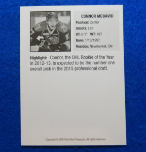 Connor McDavid Custom Rookie Card
