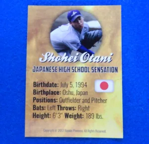 SHOHEI OTANI/OHTANI Japanese High School Sensation 2012 Rookie