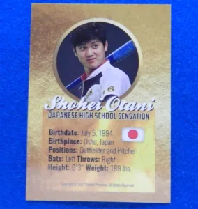 Shohei Otani/Ohtani High School Rookie Card Shohei Otani/Ohtani High School Rookie Card
