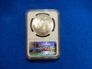 1923 NGC Graded Uncirculated Silver Peace Dollar Coin