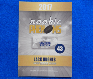Jack Hughes NHL Rookie Card