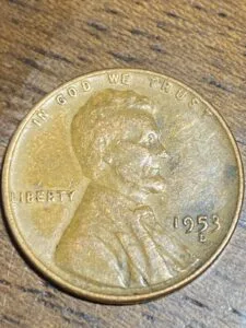 1953-D/D Repunched Mint Mark Lincoln cent error