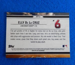 Elly De La Cruz Bowman Chrome Top 100 Rookie Card
