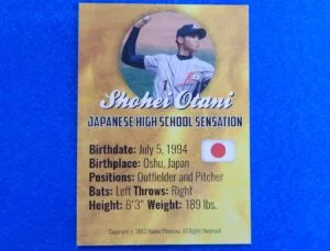 SHOHEI OTANI/OHTANI Japanese High School Sensation 2012 Rookie