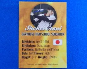 SHOHEI OTANI/OHTANI Japanese High School Sensation 2012 Rookie