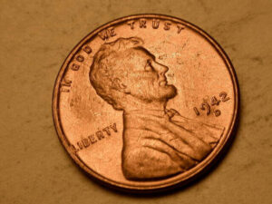 1942-D/D Lincoln Wheat Cent Error Coin