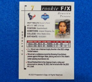 C.J. Stroud Texans Rookie Football Card