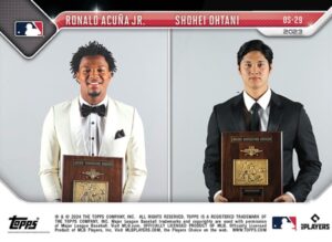 Shohei Ohtani & Ronald Acuna Jr. Topps Now 2023 Baseball Card