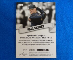 Paul Skenes Leaf 2024 Prized Rookie Baseball Card