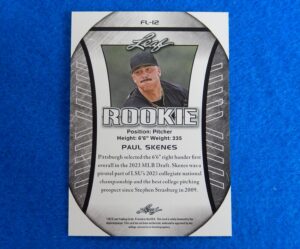 Paul Skenes Leaf 2024 Rookie Baseball Card