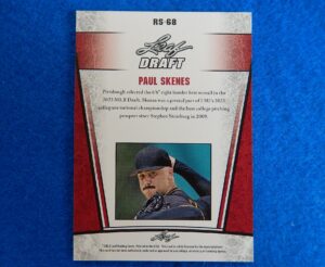 Paul Skenes Leaf 2024 Rookie Baseball Card