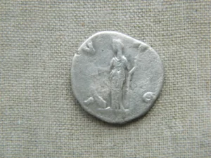 Faustina Roman Empire Ancient Silver Coin