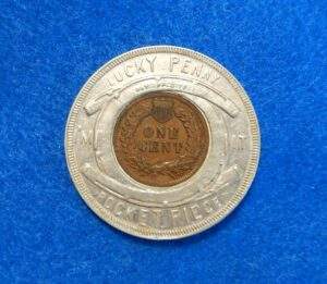 Encased 1901 Indian Head Cent, Pan American Exposition