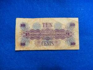 Military Payment Currency Series 661 Ten Cents