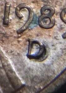 1989-D/D Lincoln Cent RPM Error Coin