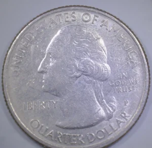 Mint Error Coin: Kentucky State Quarter, 2015P, MISSING LETTER