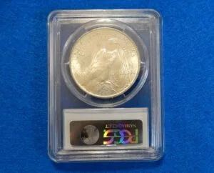 1922 PCGS Graded Uncirculated Silver Peace Dollar Coin 1922 PCGS Graded Uncirculated Silver Peace Dollar Coin