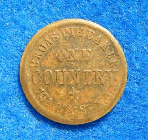 1863 Civil War Token - Broas Pie Bakers