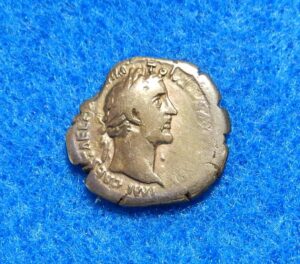 Antoninus Pius Roman Rainbow Toned Ancient Silver Denarius Coin