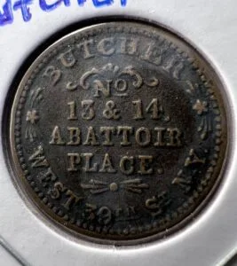 1863 Civil War Token - THOMAS WHITE, BUTCHER