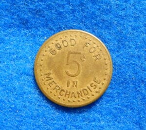 Coal Scrip Token - Hutchinson Coal Coal Scrip Token - TRUAX-TRAER North Dakota