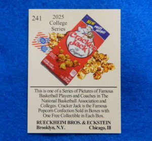 Stephen Curry Inkredible Ink Facsimile Autograph Basketball Card PAIGE BUECKERS UCONN Cracker Jack basketball card