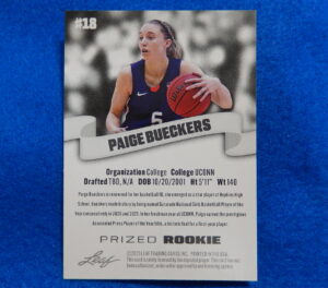Stephen Curry Inkredible Ink Facsimile Autograph Basketball Card PAIGE BUECKERS 2023 Leaf Prized Rookie card #18