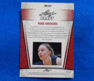 Stephen Curry Inkredible Ink Facsimile Autograph Basketball Card PAIGE BUECKERS 2023 Leaf Draft Rookie card #RS-67