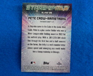 Pete Crow-Armstrong Bowman Chrome Rookie Card PETE-CROW ARMSTRONG 2024 TOPPS Stars of MLB Rookie Card
