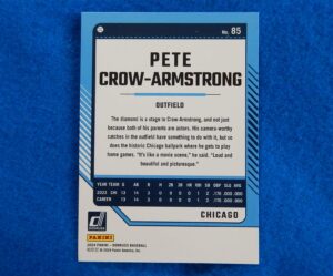 Pete Crow-Armstrong Bowman Chrome Rookie Card Pete Crow-Armstrong 2024 Donruss Rookie Card