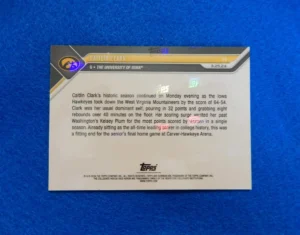 Caitlin Clark Bowman U Now #59 Card Caitlin Clark Bowman U Now #74 Basketball Card