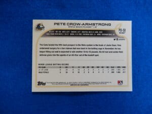 PETE-CROW ARMSTRONG 2022 Topps Myrtle Beach Pelicans Rookie Baseball Card