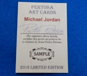 Michael Jordan Pietro Pertosa Promo Basketball Card