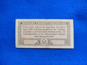 Military Payment Currency Series 461 Ten Cents Series 461 Military Payment Certificate, Ten Cents