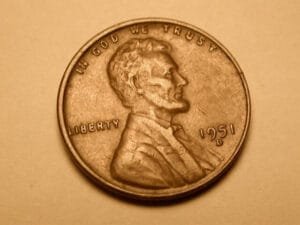 1951-D/D Lincoln Wheat Cent RPM Error Coin