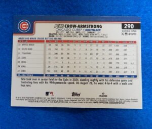 PETE-CROW ARMSTRONG 2025 Topps Future Stars #290 Baseball Card
