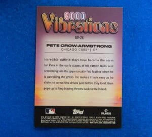 PETE-CROW ARMSTRONG 2024 Topps Good Vibrations Rookie Baseball Card