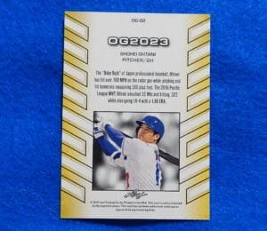 Shohei Ohtani Leaf Rookie Baseball Card SHOHEI OHTANI 2023 Leaf Dodgers Baseball Card #OG-02
