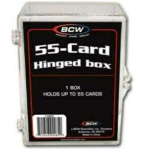 BCW trading card storage box lot of 4