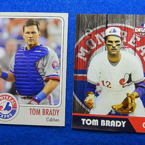Tom Brady Montreal Expos cards