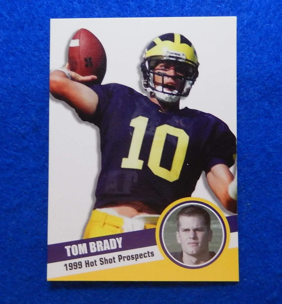 Tom Brady Michigan football card