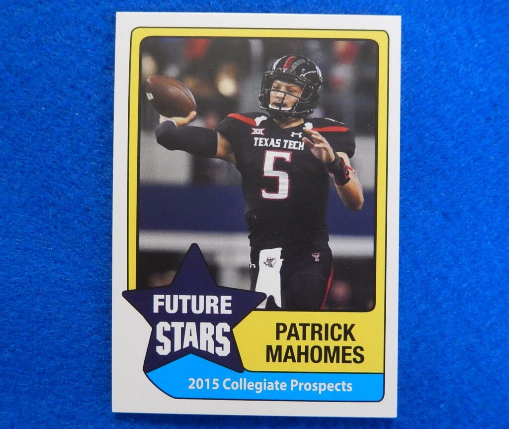 Patrick Mahomes Texas Tech Future Stars, 2015 Rookie Ncaa Football Card 