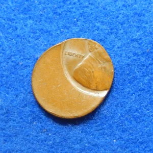 Lincoln cent off-center error coin