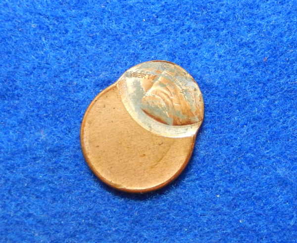 Lincoln cent off-center error coin