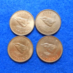 Great Britain Farthing Coin Lot