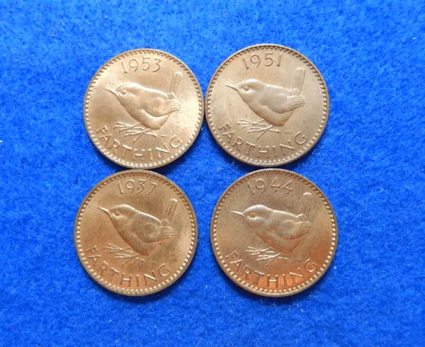 Great Britain Farthing Coin Lot